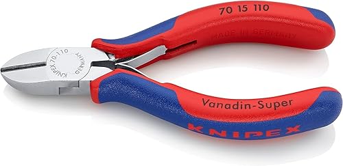 KNIPEX Seitenschneider mit Mehrkomponenten-Hüllen verchromt 110 mm 70 15 110 - Cheap-Us