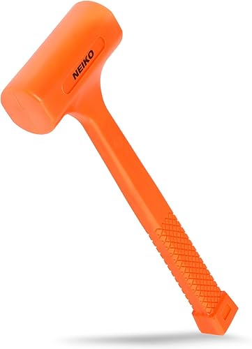 Neiko 02846 A Dead Blow Hammer, 1 Lb, Neon Orange - Cheap-Us