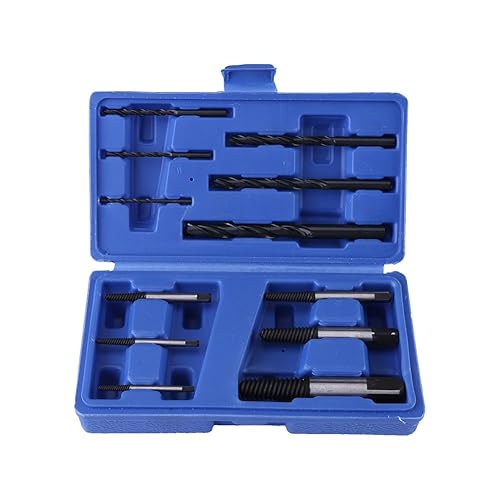 12 Stücke Zerbrochene Mutter Schraube Extractor Set Beschädigt Abgestreift und Schrauben Fastners Entferner Werkzeuge mit Blauen Fall Box - Cheap-Us