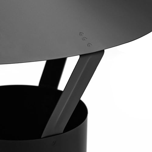 raik Rauchrohr/Ofenrohr-Stutzen 200 mm Durchmesser mit Regenhaube FAL 0,6 mm Stärke Schwarz 130120016 - Cheap-Us