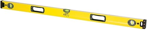 Stanley FatMax Wasserwaage II, Hohlprofil (90 cm Länge, horizontale Libelle, vertikale Libellen, Aluminiumkorpus) 1-43-536 - Cheap-Us