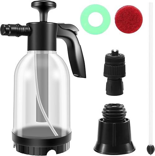 Tagtight Auto-Schaumpistole, Drucksprüher Pumpsprühflasche mit Düse (Schäumer), Handdruck Schaumsprüher 2 Liter Druckschaumkanone Sprühgerät für Auto-und Motorrad Haus, Garten, Reinigungsmittel - Cheap-Us