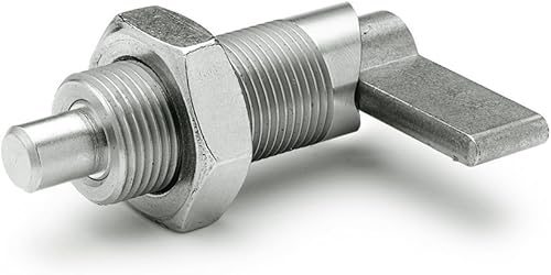 Ganter Normelemente GN 612-8-M16-AK-NI 612-8-M16-AK-NI-Edelstahl-Rastriegel, Edelstahl, Gewinde d2: M16 - Cheap-Us