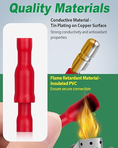 300 Stück 0.5-6.0mm² Kabelschuhe Set, Bolatus Kabelschuh Sortiment Flachstecker und Gabelkabelschuhe, Ringkabelschuhe, Stoßverbinder KFZ Quetschverbinder Set - Cheap-Us