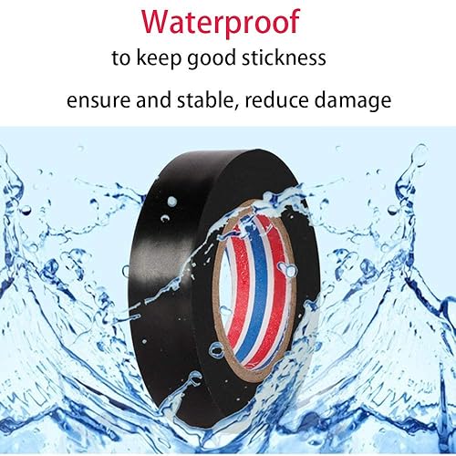 TSKDKIT 10 Stück 10m Isolierband Farbiges Klebeband 15mm Isolierbänder Klebeband Bunt Isolieren Bänder Klebebänder zum Basteln - Cheap-Us