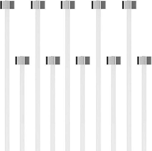 Perlonseil mit Eck-Gleiter für Bilderschienen Galerieschienen - Ø 2mm - Länge 1,50m - Set 10 Stück - Cheap-Us