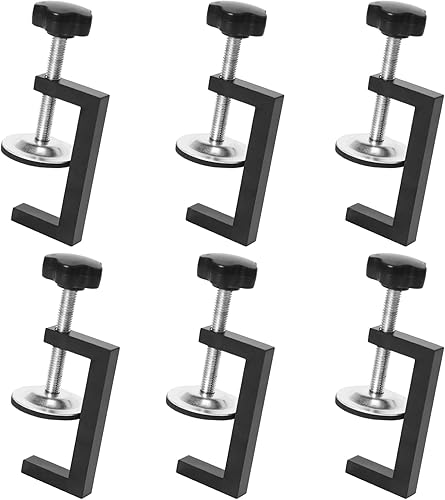 6 Stück C Klemme, 15-55mm Tischklemme Verstellbaren Schraubzwingen Klemmbereich Edelstahl Heavy Fixture Clamp für zwingen, Klemmen & Spanner, Holzarbeiten Werkzeug Heimwerken & Autoreparatur - Cheap-Us