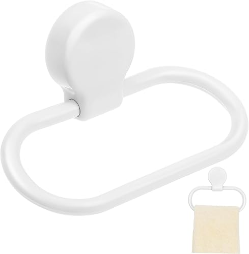 Selbstklebender Handtuchhalter Handtuchablage ohne Bohren für Küche und Bad weißer Handtuchhalter für Handtücher und Küchentücher - Cheap-Us