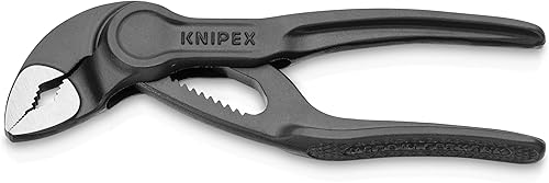 KNIPEX Cobra XS Rohr- und Wasserpumpenzange aufgeprägte, raue Oberfläche grau atramentiert 100 mm 87 00 100 BK - Cheap-Us