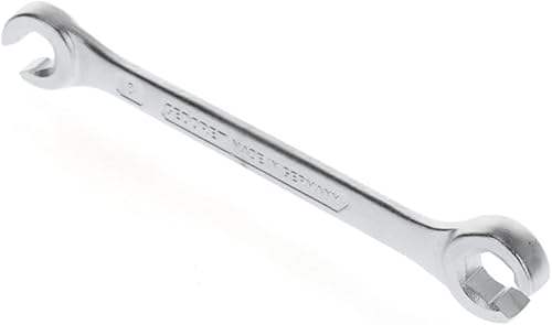 GEDORE Doppelringschlüssel offen, SW 10+11 mm, 15° abgewinkelt, 6-kant, für Bremsleitung, Schraubenschlüssel, 400 10X11 - Cheap-Us