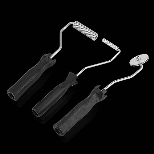 laminierwalzen epoxidharz,Glasfasermatte,Resina Per Ba Stachelwalze Tapete Aluminiumlegierung Ss Blase Laminieren Roller Abs Griff Für GRP Frp Harz Arbeit (Durchmesser Rolle 21 * 75Mm) - Cheap-Us