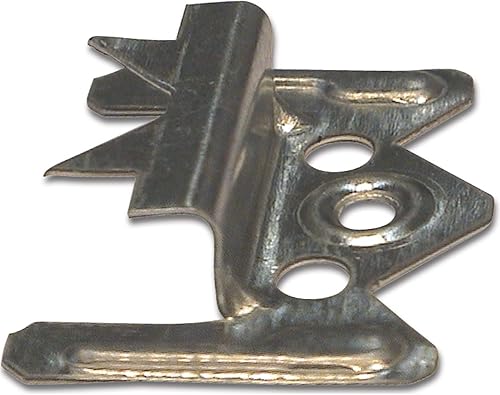 Fuchs Metalltechnik 2-100-003-0000-20 Profilholzkralle Nr. 3 Stahlband-verzinkt für Nut/Feder-Montage (1 PK=250 Stk.) - Cheap-Us