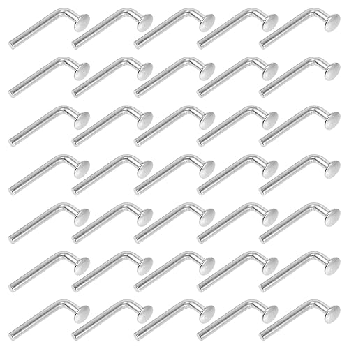 Mikikit Zubehörfach Stift Fallen Lassen 100 Stücke Palettenregal Drop Pin Metall Tablett Kpx Palettenregal Verzinktes Eisen Silber Sicherheitsclip - Cheap-Us