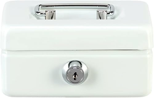 Burg Wächter Geldkassette abschließbar mit Schlüssel, Einwurfschlitz und Hartgeldeinsatz, Klein, Stahlblech, Money 5012, Blau, 40100 - Cheap-Us