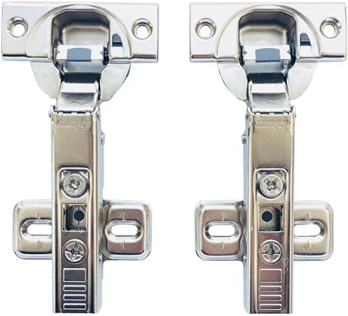 Blum Clip Top BLUMOTION 110 Grad Eckanschlag Standard Scharnier71MB3550 mit Soft Close Automatikscharnier Integriert Dämpfung Küchenschrank Kleiderschrank Schranktür Möbel Scharniere 2 Stück - Cheap-Us