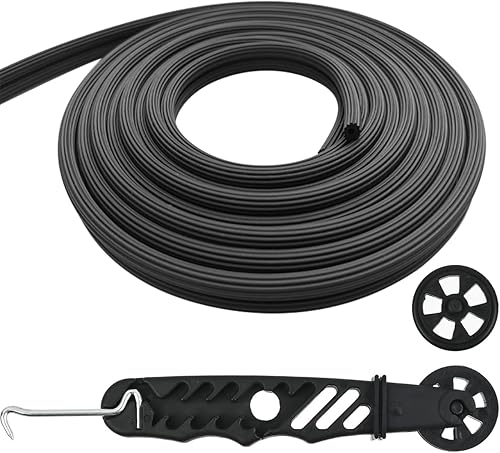 10 Meter Gummikeder Keder Gummischnur Schwarz Ø 5mm für Fliegennetz Mückennetz Moskitonetz als Kederband Kederschnur mit Kederroller - Cheap-Us