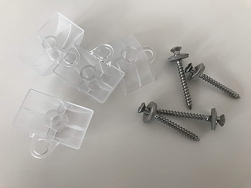 Set aus je 100 Stück Abstandhalter & Spengler-Schrauben TX20 EPDM-Dichtscheiben 4,5x45mm für Sinus Profil 76/18 Wellplatten PMMA Acrylglas Polycarbonat - Cheap-Us