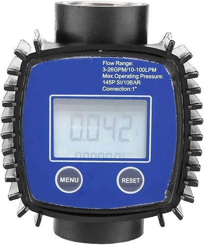 Durchflussmesser Digitalanzeige, hohe Genauigkeit Wasser Diesel Durchflussmesser 1 Zoll Innengewinde Durchflusssensoren - Cheap-Us