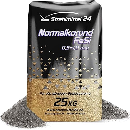 25 KG Normalkorund FeSi 0,5-1,0 mm Strahlmittel - Cheap-Us