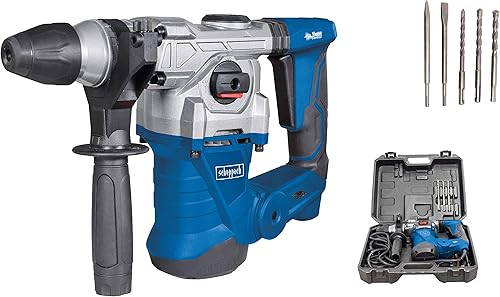 Scheppach Bohrhammer DH1300Plus Schlaghammer inkl. umfangreiches Zubehörset | 1250W Leistung | 5 Joule | SDS plus Aufnahme | Drehzahl 850 min-1 | Bohrleistung Beton Ø 30mm - Cheap-Us