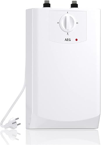 AEG Boiler BOI 5 U, Untertischboiler 5 Liter Niederdruck mit Stecker 230V für Küchenspüle + Wachbecken, 2 kW, Made in Germany, 204616 - Cheap-Us