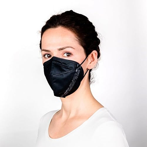 TubeRoo FFP2 Maske 10 Stück Set Masken Motiv Muster in Dunkelblau Blau Bordeaux Hellblau Pink Rot Grün Grau Weiß oder Schwarz, Versand aus Deutschland, Made in Germany, Atemschutzmaske, Mundschutz - Cheap-Us