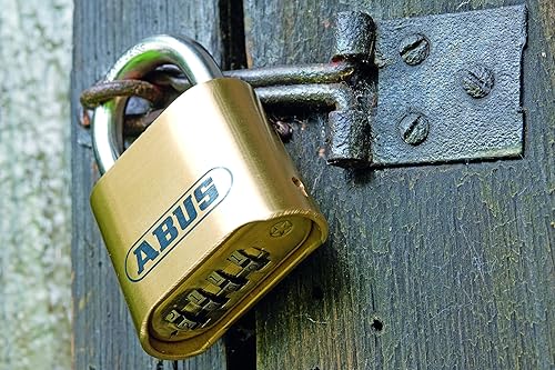 ABUS Zahlenschloss 180IB/50 - Vorhängeschloss aus Messing - wetterfest - mit individuell einstellbarem Zahlencode - ABUS-Sicherheitslevel 5 - Messingfarben - Cheap-Us