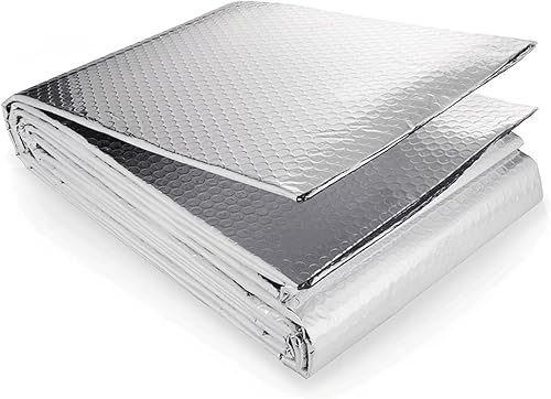 Focenat Heizkörper Reflexionsfolie Heizung, 5m x 60cm Isolierfolie Heizung Isoliermatte Thermofolie Dämmfolie, 3-4 mm Dicke Isolierung Wand Aluminium, Heizungsfolie für Dach, Boden, Decke - Cheap-Us