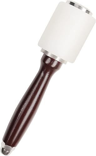 HANDI STITCH Leder Werkzeug Nylon Hammer - 20,5 cm - Nylon Gummi Hammer mit Holzgriff - Schuhmacher Werkzeug für Rinds Leder Nähen, Leder Bearbeitung, Stanzen & DIY Bastelwerkzeug - Cheap-Us
