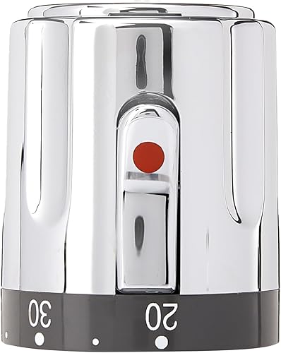 GROHE Temperaturwählgriff (Original Ersatzteil, Robust, Langlebig, Herstellergarantie: 5 Jahre), Chrom, 47255000 - Cheap-Us