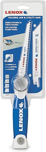 LENOX Tools Stichsäge, klappbar (20997TFHS618636), Blau und Weiß, volle Größe - Cheap-Us