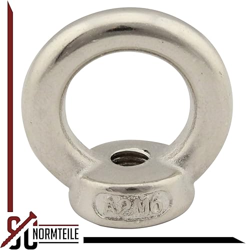 Ringmutter (gegossen und poliert) - M16 - (1 Stück) - ähnl. DIN 582 - aus rostfreiem Edelstahl A2 (V2A) - Ösenmutter SC582 | SC-Normteile® - Cheap-Us