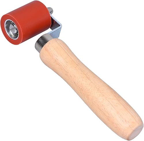 OWLMATE Andrückrolle, Gummiwalze Roller Roofing PVC Schweißwerkzeug, Nahtroller 40mm, Nahtroller Tapete Rot für Kantenumleimer Seam von PVC-Planen - Cheap-Us