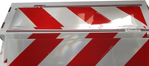 Orafol Container Warnmarkierung, selbstklebend, 141 mm x 705 mm, 8 Streifen (4 x links, 4 x rechts) - Cheap-Us