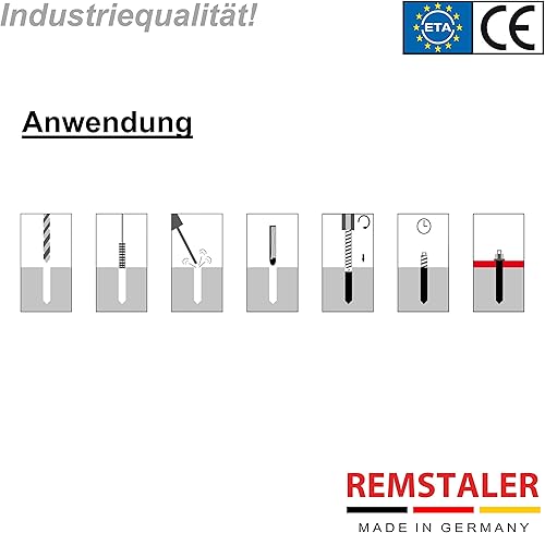 10x Remstaler VERBUNDANKER + ANKERSTANGE im SET | Stahl verzinkt/Edelstahl A4 | M8 M10 M12 M16 M20 | -HÖCHSTE QUALITÄT- direkt vom Hersteller (Verzinkter Stahl, M10x165 / 10 Stk.) - Cheap-Us