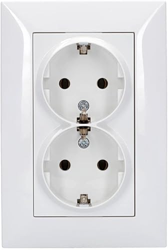 Voxura Concept Komplett Set 12x Wechselschalter + 12x Abdeckung Wippe + 12x Abdeckrahmen 1-fach 50 x 50 mm weiß - Cheap-Us