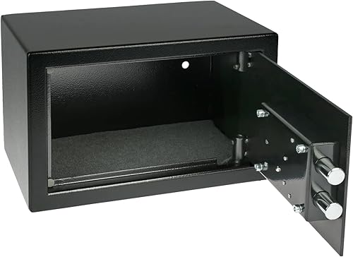 HMF 49200-11 Safe Tresor mit Schlüssel, Möbeltresor | 31 x 20 x 20 cm | Anthrazit - Cheap-Us