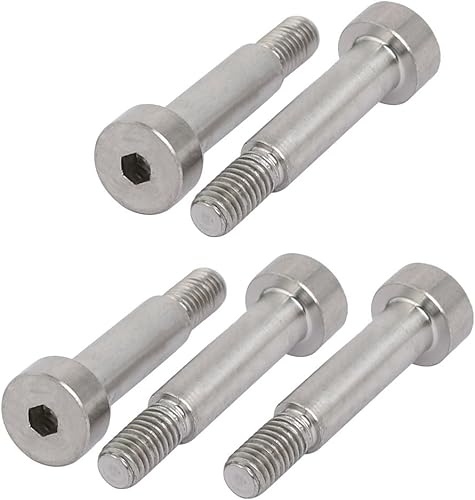 sourcing map 5Stk. 304 Edelstahl Bolzen 6mm Schulter Dmr. 20mm Schulter Länge M5 Gewinde de - Cheap-Us
