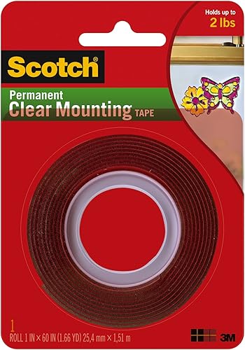 3M Scotch Heavy Duty Mounting Tape, Clear (4010) by Scotch - Cheap-Us