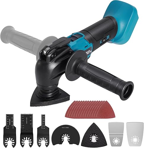 blayram Akku-Multifunktionswerkzeug, Bürstenlose Oszillationswerkzeug für Makitta 18V Li-Ion Akku, 6 einstellbare Geschwindigkeiten, Multitool zum Trennen (Batterien Nicht Enthalten) - Cheap-Us