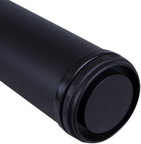 Stahlia 1x Tischfuß Ø60 mm SCHWARZ MATT Tischbein Möbelfuß |Höhe : 1100 mm | höhenverstellbar + 30 mm|inkl. Befestigungsmaterial - Cheap-Us