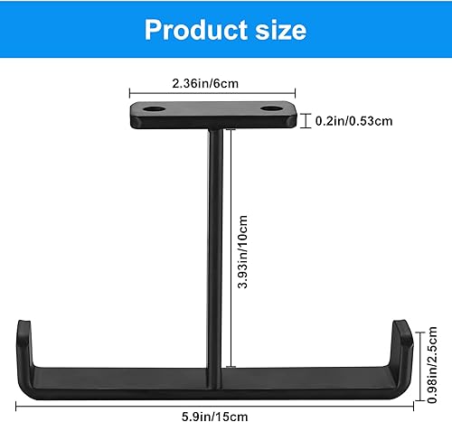 HAOCHEN Deckenhaken Garage Schwerlasthaken, 2er Set Garagen Decken Aufbewahrunghaken, Fahrrad Wandhalterung Deckenhalterung für Skihalterung Wandhaken Leiterhaken, Autoreifen, Werkzeugen, bis 25 kg - Cheap-Us