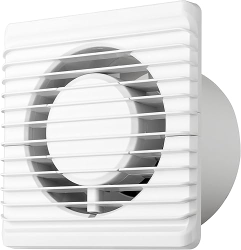 MKK Badlüfter Ø 80 mm Wandlüfter Ventilator Wandventilator Küche Kleinraum weiß Standard - Cheap-Us