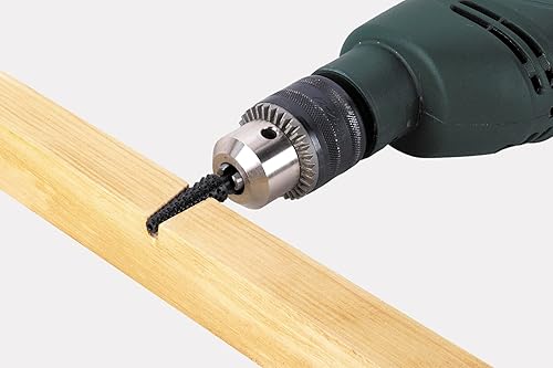 wolfcraft Holzraspeln für Bohrmaschinen, Rundschaft I 2530000 I Für das Raspeln von Vertiefungen und Konturen in Holz und anderen weichen Baumaterialien - Cheap-Us
