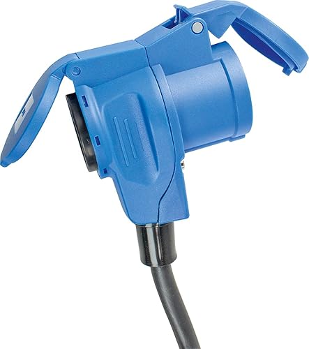 as - Schwabe Camping CEE-Adapterleitung 1,5 m - mit Schutzkontaktstecker - CEE-Winkelkupplung mit Schutzkontaktsteckdose + Klappdeckel - 230V, 16A - für Camping und Outdoor-Einsatz - IP44, 60483 - Cheap-Us