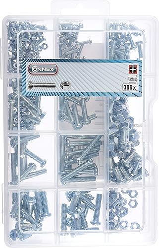 Connex Nagel-Sortiment 515-teilig - Nägel & Kammzwecken im Set - Vorsortiert in praktischer Kunststoffbox - Geeignet für Haus, Hobby & Werkstatt / Sortimentskasten / Sortimentsbox / DP8500109 - Cheap-Us