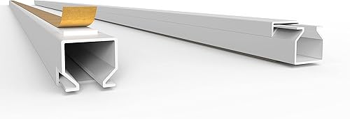 SCOS Smartcosat AVC-019 25m Kabelkanal Weiß Selbstklebend 25x 100cm 12x12mm Deckenkanal bestehend aus Unterteil und Oberteil zur Montage direkt auf der Wand - Cheap-Us