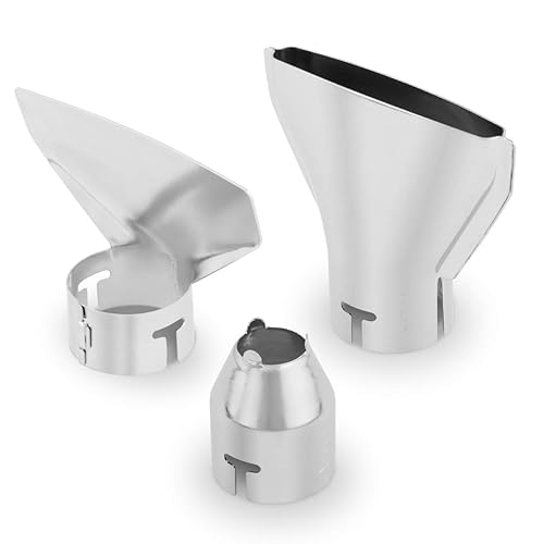 Wagner 3-teiliges Düsenset für FURNO Heißluftpistolen - Zentrierdüse 14 mm, Breitstrahldüse 75 mm und Abstrahldüse 75 mm - Cheap-Us