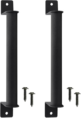 ANTHYTA 2 Stück Scheune Türgriff Türzuziehgriff Schiebetürgriff Karbonstahl Scheunentürgriff Schiebetür Handgriff Schiebetür Scheunentor Griff Türgriff für Scheunentüren Schiebetürschrank Schwarz - Cheap-Us