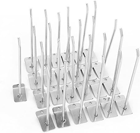 Fdit 25 stücke 15 cm 6 Zoll Slat Wall Panel Haken Wand Produkt Träger Shop Regal Haken MEHRWEG VERPACKUNG socialme-eu - Cheap-Us